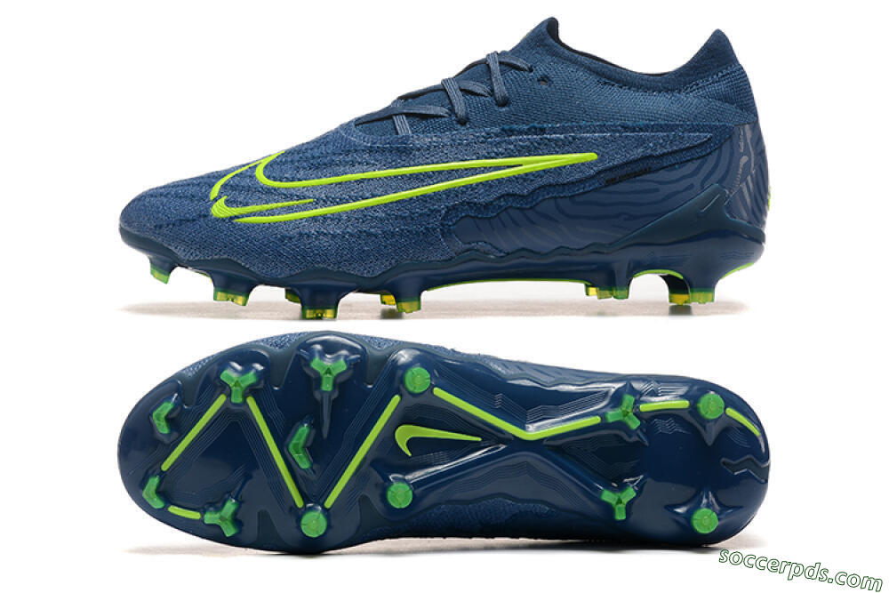 Nike Phantom GX Elite FG Low-Tops Football Boots - Blue/Yellow 0