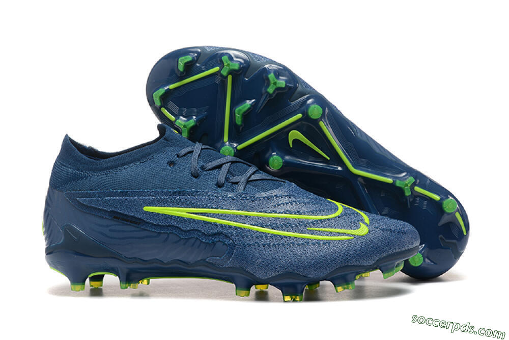 Nike Phantom GX Elite FG Low-Tops Football Boots - Blue/Yellow 1