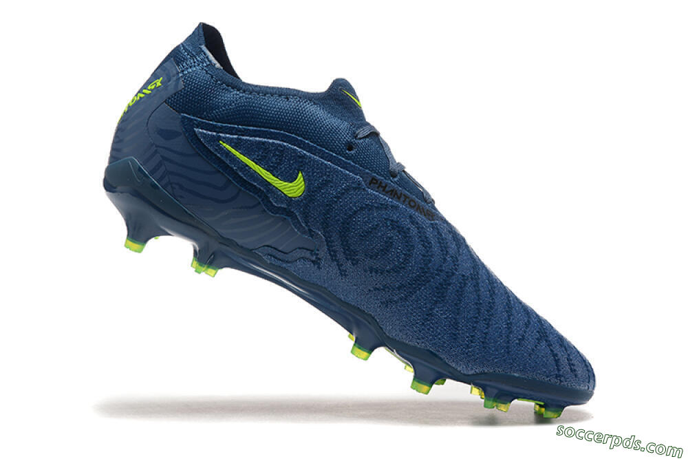 Nike Phantom GX Elite FG Low-Tops Football Boots - Blue/Yellow 7