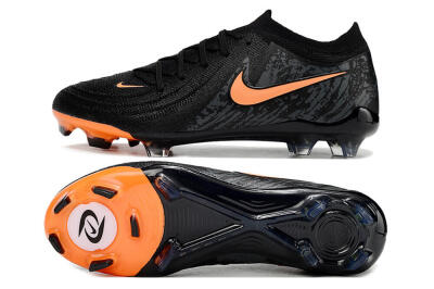 Nike Phantom Luna Elite FG Low-Tops Football Boots - Black/Orange/Grey