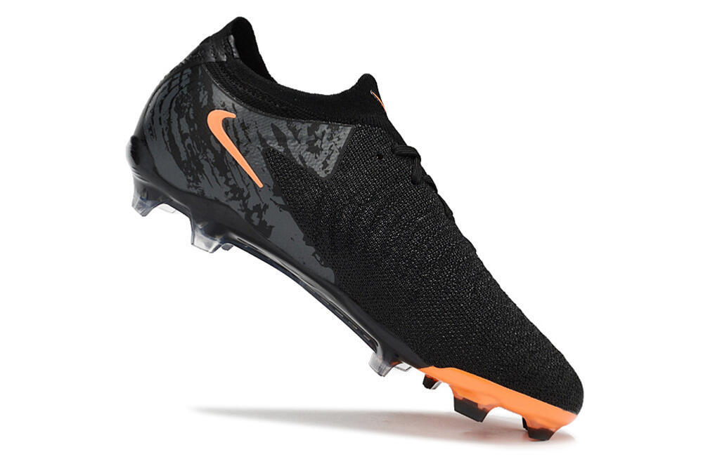 Nike Phantom Luna Elite FG Low-Tops Football Boots - Black/Orange/Grey 4