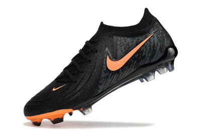 Nike Phantom Luna Elite FG Low-Tops Football Boots - Black/Orange/Grey