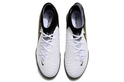 Nike Phantom Luna 2 Elite TF High-Tops Football Shoes - White/Black/Gold