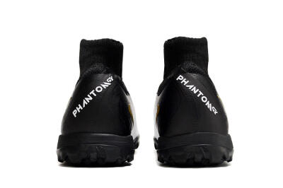 Nike Phantom Luna 2 Elite TF High-Tops Football Shoes - White/Black/Gold