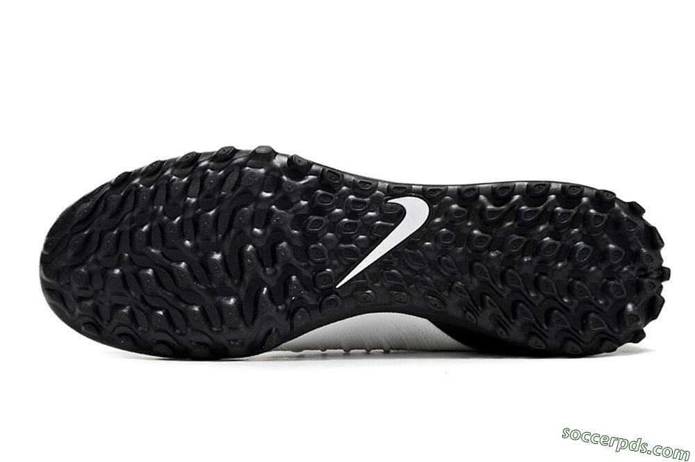 Nike Phantom Luna 2 Elite TF High-Tops Football Shoes - White/Black/Gold 6