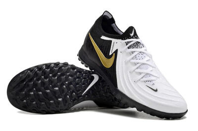 Nike Phantom Luna Elite TF Low-Tops Football Shoes - White/Black/Gold