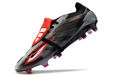 Adidas Predator Elite Foldover Tongue FG Low-Tops Football Boots - Black/White/Red