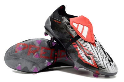 Adidas Predator Elite Foldover Tongue FG Low-Tops Football Boots - Black/White/Red