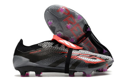 Adidas Predator Elite Foldover Tongue FG Low-Tops Football Boots - Black/White/Red