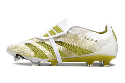 Adidas Predator Elite Foldover Tongue FG Low-Tops Football Boots - White/Green/Black