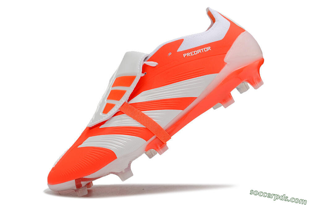 Adidas Predator Elite Foldover Tongue FG Low-Tops Football Boots - Orange/White 5