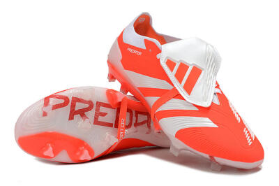 Adidas Predator Elite Foldover Tongue FG Low-Tops Football Boots - Orange/White
