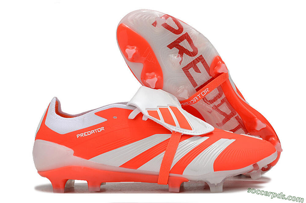 Adidas Predator Elite Foldover Tongue FG Low-Tops Football Boots - Orange/White 1