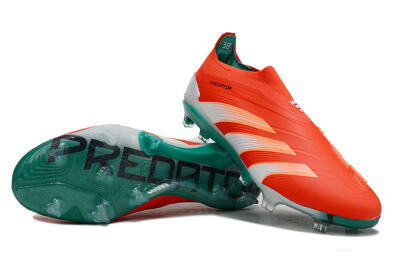 Adidas Predator Accuracy+ FG Low-Tops Football Boots - Red/White/Green