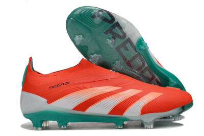Adidas Predator Accuracy+ FG Low-Tops Football Boots - Red/White/Green