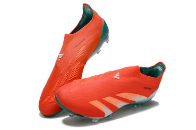 Adidas Predator Accuracy+ FG Low-Tops Football Boots - Red/White/Green