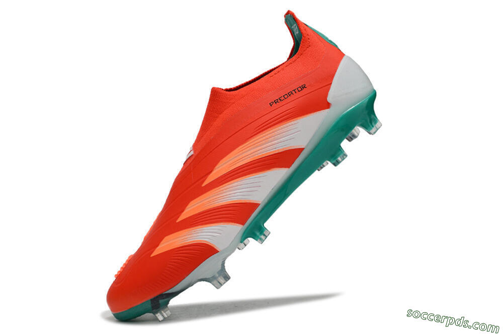 Adidas Predator Accuracy+ FG Low-Tops Football Boots - Red/White/Green 5