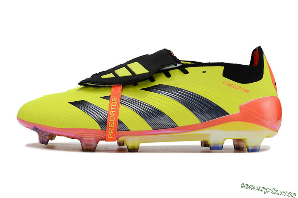 Adidas Predator Elite Foldover Tongue FG Low-Tops Football Boots - Yellow/Black/Red 2