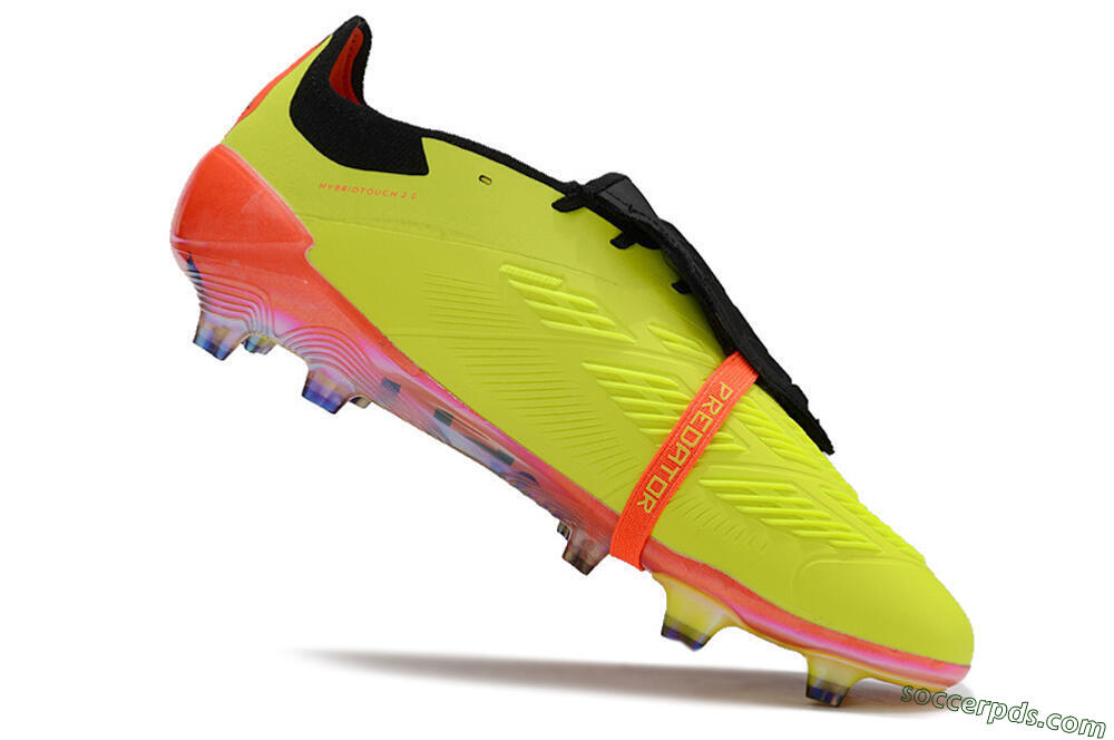 Adidas Predator Elite Foldover Tongue FG Low-Tops Football Boots - Yellow/Black/Red 4