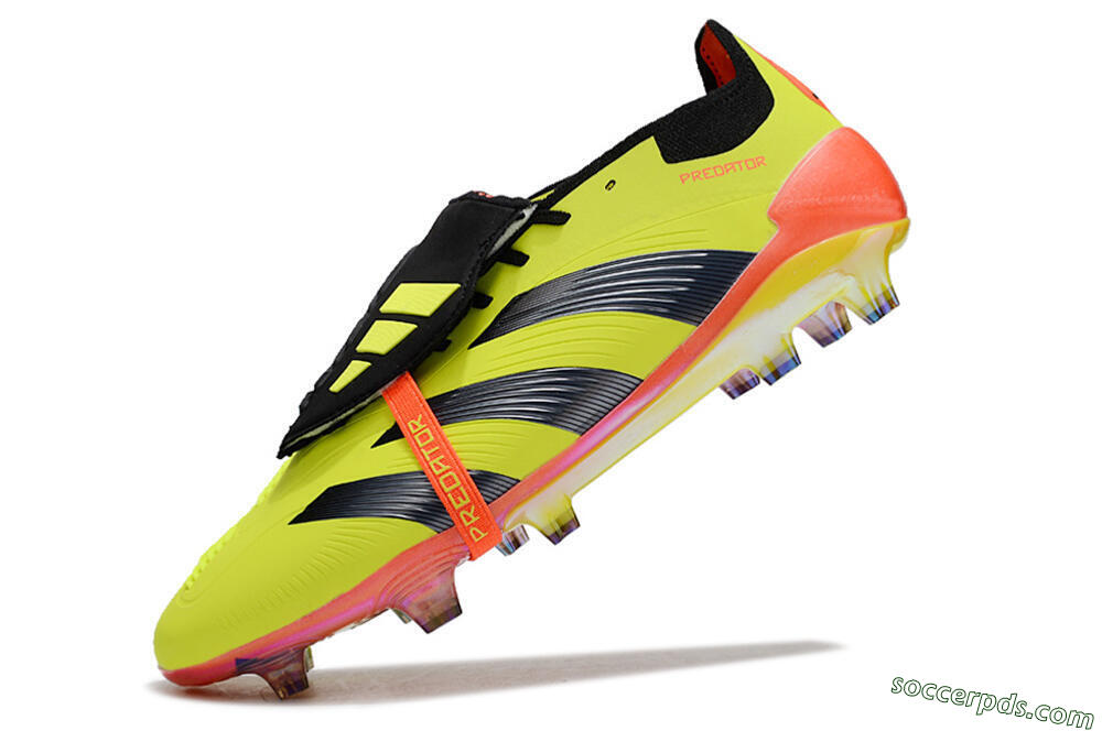Adidas Predator Elite Foldover Tongue FG Low-Tops Football Boots - Yellow/Black/Red 5
