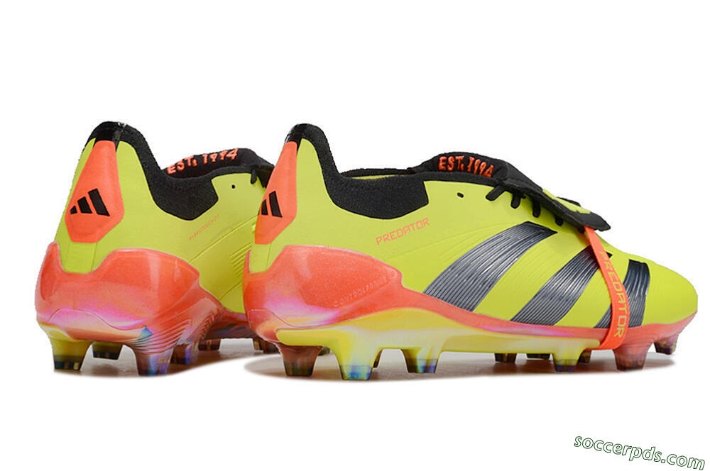 Adidas Predator Elite Foldover Tongue FG Low-Tops Football Boots - Yellow/Black/Red 6