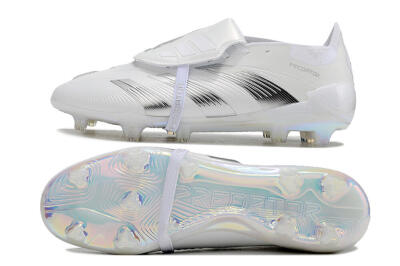 Adidas Predator Elite Foldover Tongue FG Low-Tops Football Boots - Beige/White/Silver