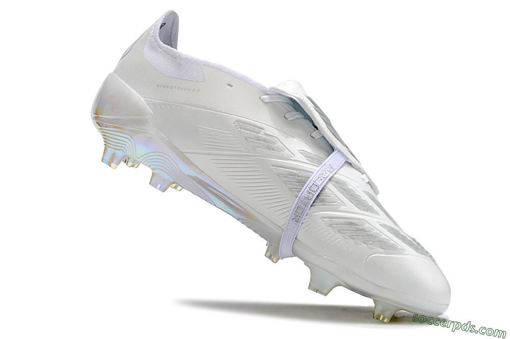 Adidas Predator Elite Foldover Tongue FG Low-Tops Football Boots - Beige/White/Silver 4