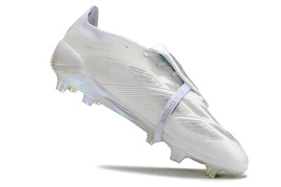 Adidas Predator Elite Foldover Tongue FG Low-Tops Football Boots - Beige/White/Silver