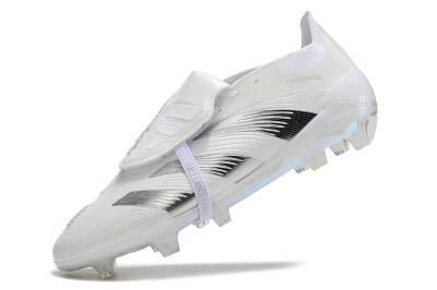 Adidas Predator Elite Foldover Tongue FG Low-Tops Football Boots - Beige/White/Silver