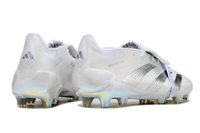 Adidas Predator Elite Foldover Tongue FG Low-Tops Football Boots - Beige/White/Silver