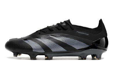 Adidas Predator Elite FG Low-Tops Football Boots - Black/Silver