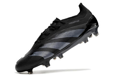 Adidas Predator Elite FG Low-Tops Football Boots - Black/Silver
