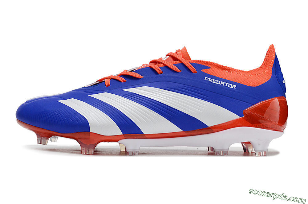 Adidas Predator Elite FG Low-Tops Football Boots - Blue/White/Red 2