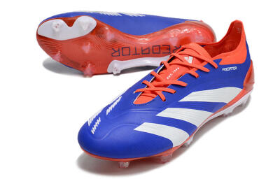Adidas Predator Elite FG Low-Tops Football Boots - Blue/White/Red