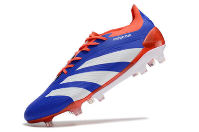 Adidas Predator Elite FG Low-Tops Football Boots - Blue/White/Red