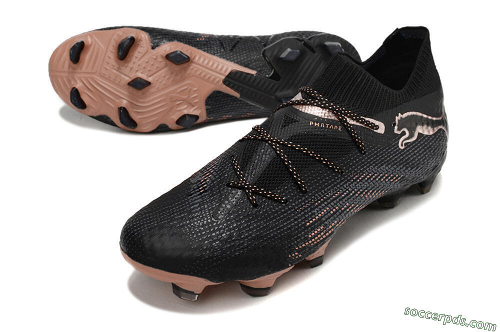 Puma Future Ultimate FG High-Tops Football Boots - Black/Gold 3