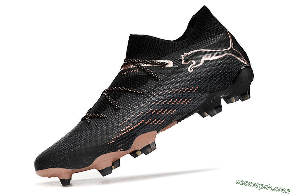 Puma Future Ultimate FG High-Tops Football Boots - Black/Gold 5