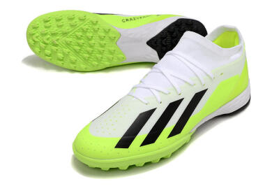 Adidas X Crazyfast.3 TF Low-Tops Football Shoes - White/Black/Yellow
