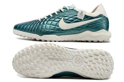 Nike Tiempo Legend 10 Pro TF Low-Tops Football Shoes - Jade/White