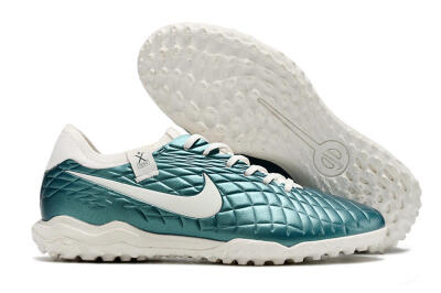 Nike Tiempo Legend 10 Pro TF Low-Tops Football Shoes - Jade/White