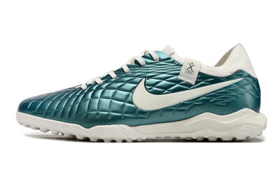 Nike Tiempo Legend 10 Pro TF Low-Tops Football Shoes - Jade/White