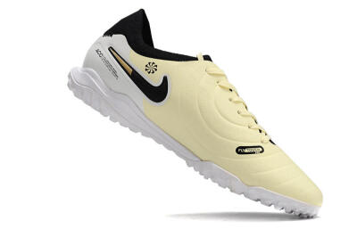 Nike Tiempo Legend 10 Pro TF Low-Tops Football Shoes - Beige/Black/White