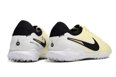 Nike Tiempo Legend 10 Pro TF Low-Tops Football Shoes - Beige/Black/White