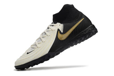 Nike Phantom Luna Elite NU TF High-Tops Football Shoes - White/Black/Gold