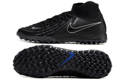 Nike Phantom Luna Elite NU TF High-Tops Football Shoes - Black/White/Blue