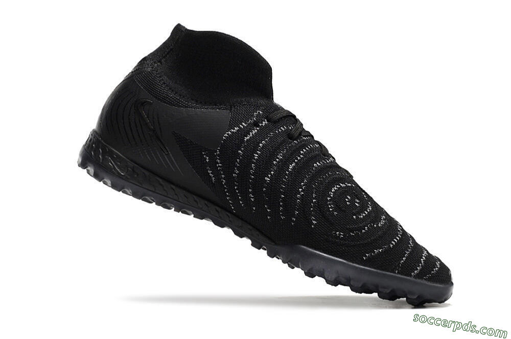 Nike Phantom Luna Elite NU TF High-Tops Football Shoes - Black/White/Blue 4