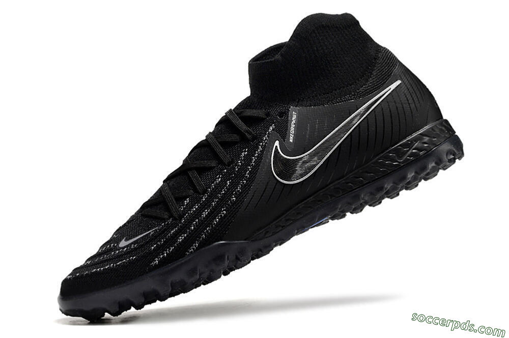 Nike Phantom Luna Elite NU TF High-Tops Football Shoes - Black/White/Blue 5