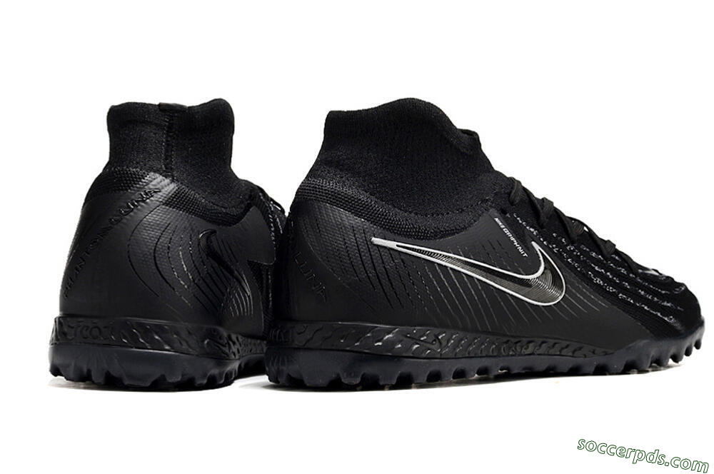 Nike Phantom Luna Elite NU TF High-Tops Football Shoes - Black/White/Blue 6