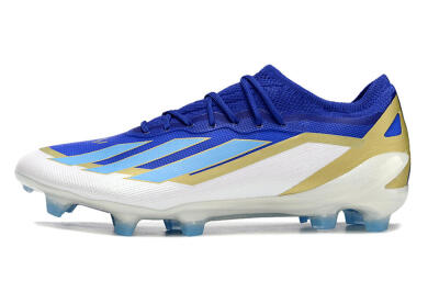 Adidas X Crazyfast.1 Messi FG Low-Tops Football Boots - Blue/Jade/Gold/White