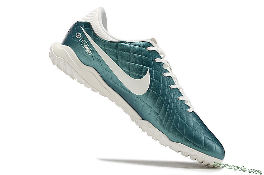 Nike Tiempo Legend 10 Elite TF Low-Tops Football Shoes - Jade/White 4